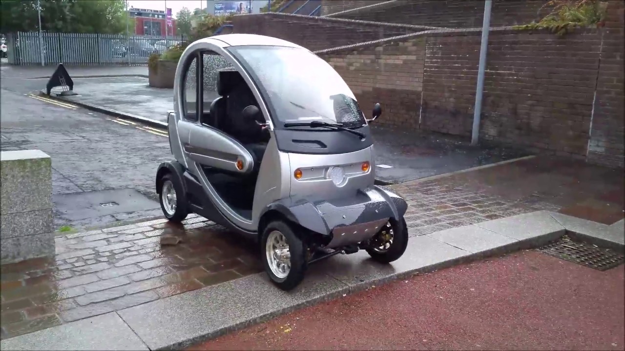 now, you can vroom around town in a cabin car mobility scooter
